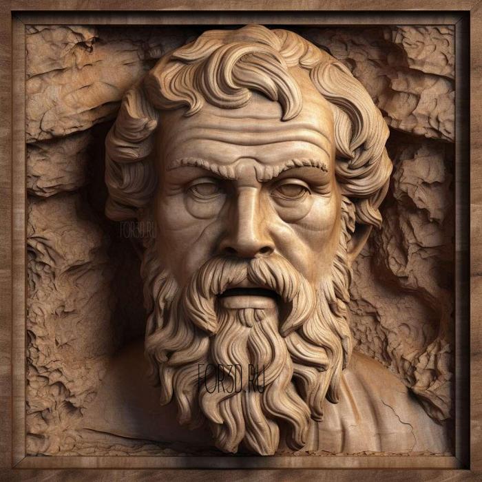 Socrates Type A 4 stl model for CNC